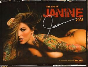 Janine Lindemulder Signed 2008 Art of Calendar BAS Beckett COA Picture Autograph