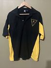 Pittsburgh Steelers Mens Size Large  Vintage NFL Polo Black Football Shirt
