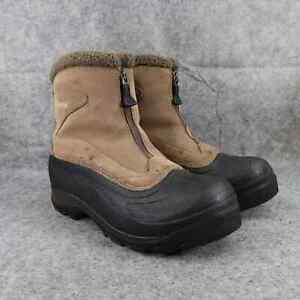 Columbia Shoes Women 9 Boots Winter Cascadian Snowchill Insulated Waterproof Zip