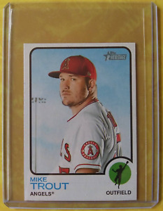 2022 Topps Heritage #100 - Mike Trout - Angels - MINI #028/100