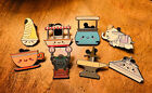 DISNEY KINGDOM OF CUTE COMPLETE 8 PIN SET DOLE WHIP HAUNTED MANSION PEOPLEMOVER