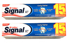 2 PACKS x 120ml. Signal Anti-Caries Toothpaste 4.0oz each for cavity protection.