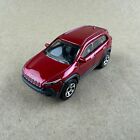 Matchbox 14 Jeep Cherokee Trailhawk Red MBX Mountain II 1:64 Diecast Car Loose