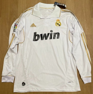 Real Madrid #7 Ronaldo Home Jersey Shirt Long Sleeve Season 2011-12 Size L