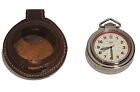 Antique Swiss Army Pocket Timepiece Watch W/Leather Case