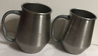2 Belvedere Vodka Silver Tone Metal Moscow Mule Mugs / Cups