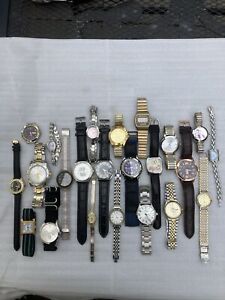 Lot Of Vintage To Now Watches Fresh Batteries Running Now Citizen Pulsar Diver