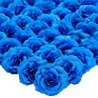 50 Pack Royal Blue Roses Artificial Flowers Bulk, 3