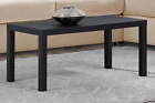 Parsons Coffee Table for Small Apartment Living Room Side End Table, Black