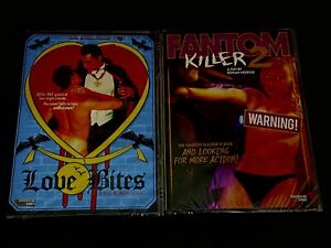 2 Massacre Video DVD Lot! Love Bites, Fantom Killer 2 NEW / SEALED *RARE OOP*