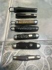 Vintage Pocket Knife Lot USA Ulster Old Timer LF&C Boy Scout