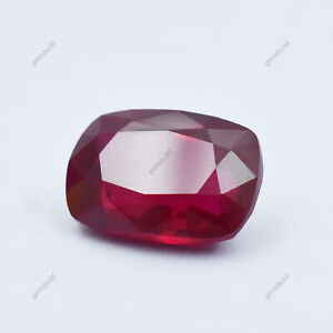 Red Ruby 21.60 Carat Beautiful Cushion Cut Natural CERTIFIED Loose Gemstone