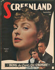 Screenland Magazine September 1947 Ingrid Bergman ~Boyer ~Gene Tierney Myrna Loy