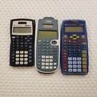 Lot of 3 Texas Instruments Scientific Calculators TI-15 TI-30XS TI-30X IIS