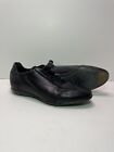 Men’s Club Santoni Black Leather Driving Sneakers Size 8 EUC Made In Italy