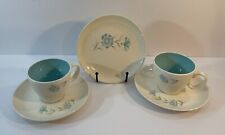 Taylor Smith & Taylor Ever Yours Boutonniere 2 Cup & Saucer Set & 1 Salad Plate