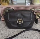 Vintage Coach Campbell Brown Leather Buckle Camera Bag Purse Crossbody