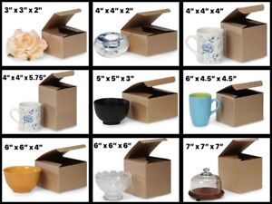 Natural Kraft / varnish stripe exterior Gift Box Choose Size & Pack Amount