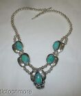 VINTAGE MEXICO SILVER SOUTHWEST NATIVE AMERICAN SQUASH BLOSSOM BEAD NECKLACE