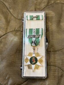 Vintage Wolf Brown USGI Vietnam Campaign Medal w  1960 Bar Set