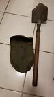 Vintage WW2  US Military Army Folding Entrenching Shovel Trench Tool Cover 1945