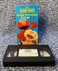 Sesame Street: Kids' Favorite Songs 2 VHS 2001 Rare OOP Elmo Sing Along