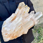 New Listing12.1LB A+++Large Natural white Crystal Himalayan quartz cluster /mineralsls