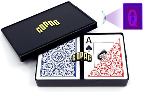 Infrared Marked Double Deck Copag Cards POKER SIZE & Infrared Aviator Sunglasses
