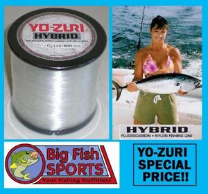 YO-ZURI HYBRID Fluorocarbon Fishing Line 20lb/600yd CLEAR NEW! FREE USA SHIP!