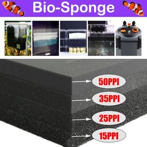 Bio Sponge Filter Media Pads Cut-to-fit Foam for Aquarium Fish Tanks Koi Ponds