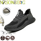 Mens Work Safety Shoes Steel Toe Cap Bulletproof Boots Indestructible Sneakers