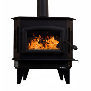 Buck Stove Model 81 Freestanding Wood Burning Stove w/ Blower - Up to 2700 SQFT