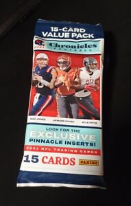 2021 Panini Chronicles NFL Football Cello Value Fat Pack 15 Cards *NEW* SEALED