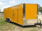 NEW 8.5 X 18 8.5X18 ENCLOSED CARGO CAR HAULER TRAILER - V-NOSE * * MUST SEE * *