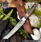 CSFIF Hot Item Twist Damascus Tanto Knife Hard Wood Veterans Gift Steel Bolster