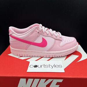 New Nike Dunk Low GS Triple Pink Barbie DH9765-600 GS PS TD Fast Shipping