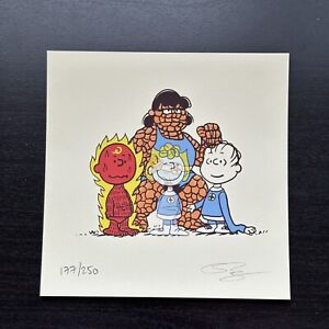 Fantastic Four Peanuts Charlie Brown Linus Movie Art Print Mondo Poster Raid71
