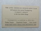 E2 Postcard The Lena American Legion Rifle Club Turkey Shoot IL Illinois