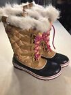 Sorel Winter Boots Women’s 8 Brown Tofino II Waterproof Faux Fur Cuff NL1937-373