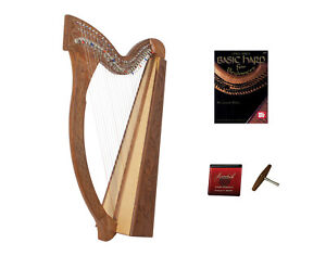 Roosebeck Minstrel Harp 29-String w/ Full Chelby Levers & Learn to Play Book