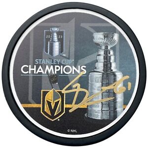 Mark Stone Autographed Stanley Cup Vegas Golden Knights Signed Puck COA IGM VGK