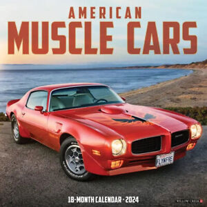 Willow Creek American Muscle Cars 2024 12 x 12 Wall Calendar w