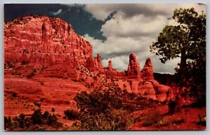 Oak Creek Canyon Flagstaff Arizona Red Rock Formations Chrome Postcard
