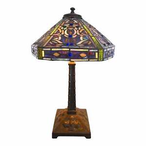 Arts and Crafts Movement Iron table lamp, 25 inches H