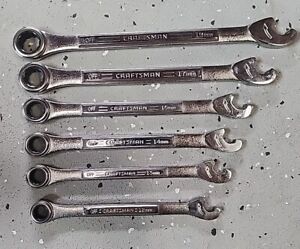 Craftsman 6 Pc Speed Wrench Set RATCHETING! Metric VA USA Made Vintage NOS Rare