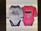 Pittsburgh Steelers NFL 2-Pack Baby Girl Long Sleeve Bodysuits, 3-6 Months NWT