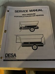 Desa PORTABLE Heater Service Manuals —LP AND FORCED AIR Lot Of 4