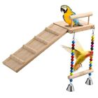 New Listing Bird Perches Platform Swing with Climbing Ladder,Bird Wooden Playground,Bird