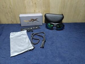Wiley X WX Contend Captivate Polarized Safety Sunglasses Green Mirror Lenses
