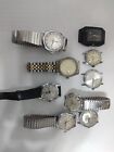 VINTAGE AND MODERN LOT OF 9 MEN'S WATCHES/PARTS-REPAIR (Lot-1)